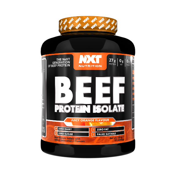 NXT Nutrition Beef Protein Isolate 1.8kg 60 servings (Orange)