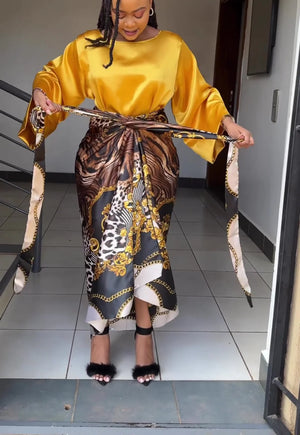 Satin Kingdom Brunch Dress - Lost Tribe of Judah