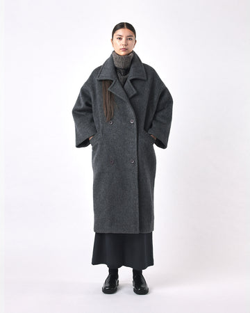 Balmacaan Wool Coat - FW22 - Deep Walnut – 7115 by Szeki - Copenhagen