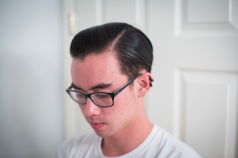 Harrison - hair styled with Prospectors Pomade Gold Rush - Side View