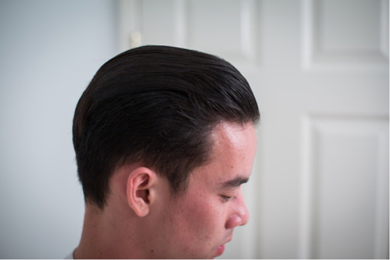 Harrison - hair styled with Prospectors Pomade Gold Rush - Side View