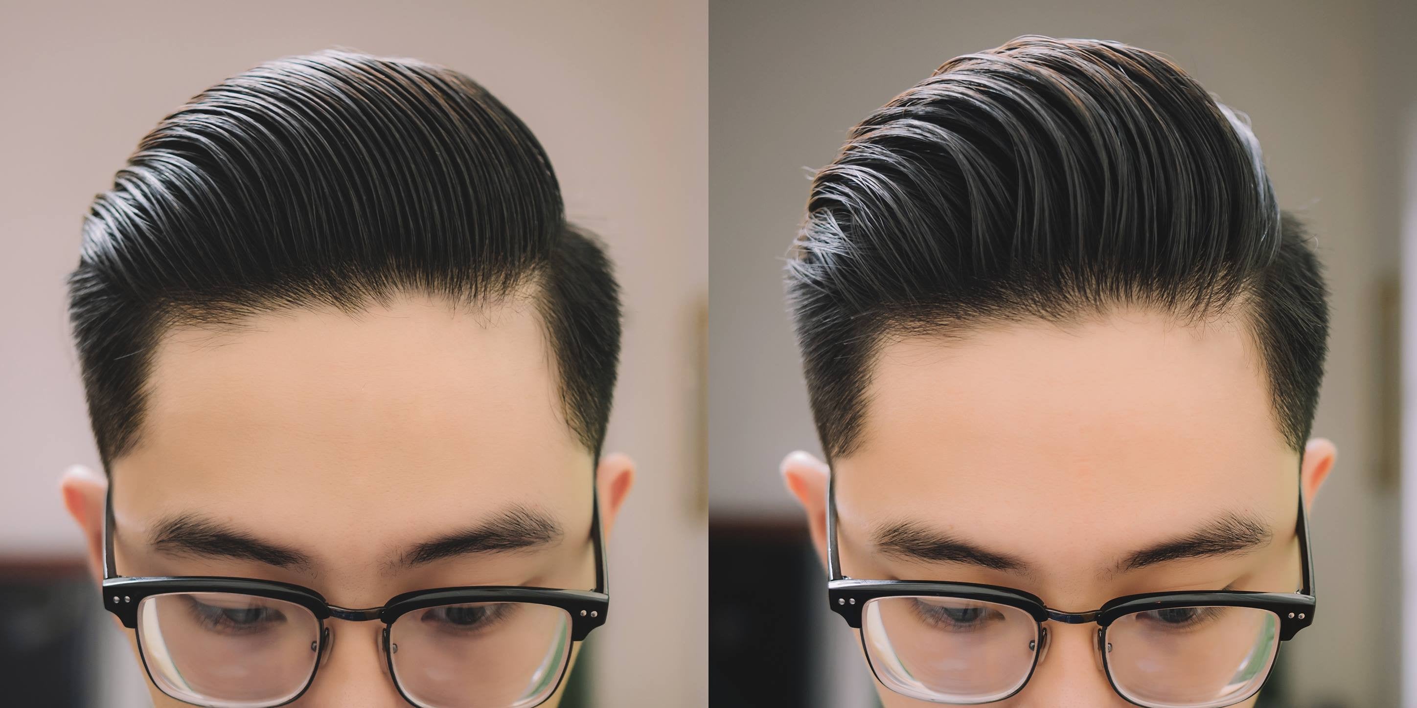 different combing styles using Odouds Matte Paste 