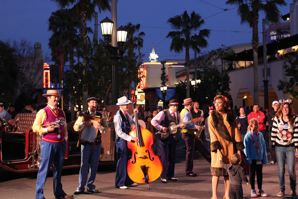 Disneyland Live Jazz Street band performance at Disney's California Adventure