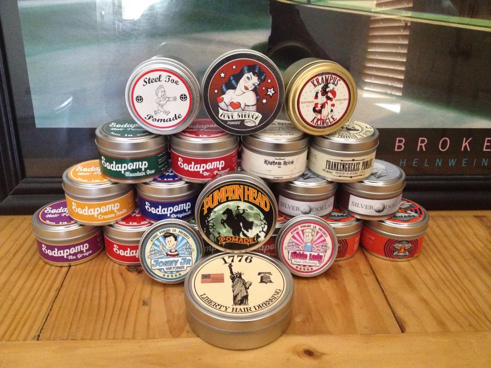 JC Hillhouse's pomade own brand pomade collection