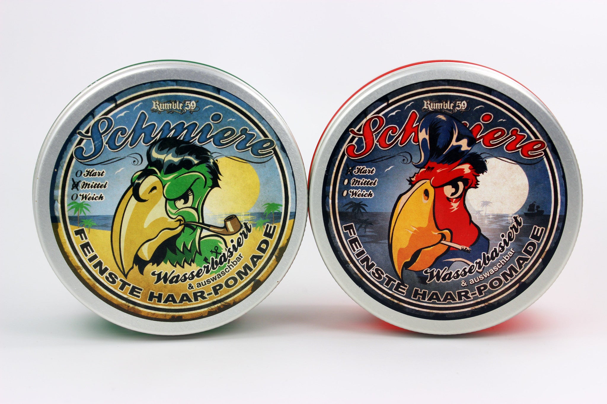 Mr. Pomade - Schmiere Lemon(Green) and Cherry(Red) Scented Water Soluble Pomades 
