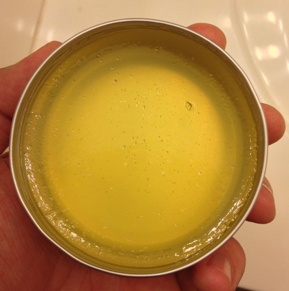 Grant's Golden Brand Pomade Medium Blend open can