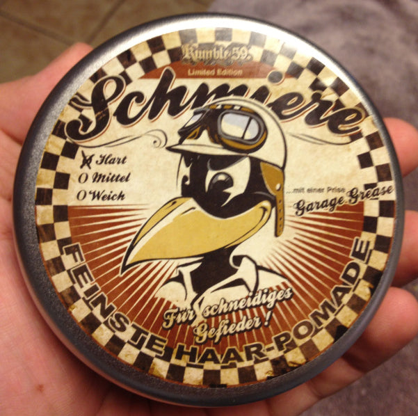Rumble 59 Schmiere Hard Hold Pomade top label