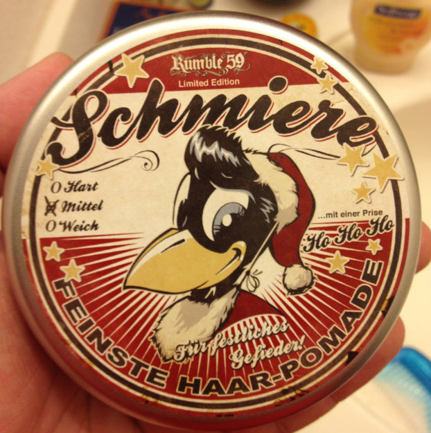 Rumble 59 Schmiere Medium Hold Pomade top label