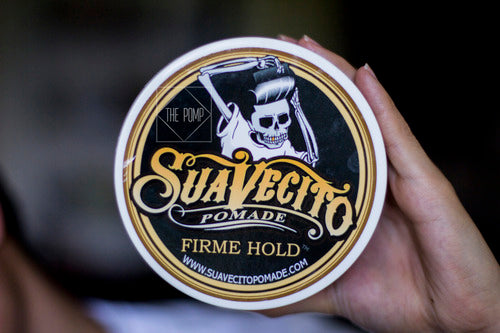 Suavecito Firme Hold Pomade top label