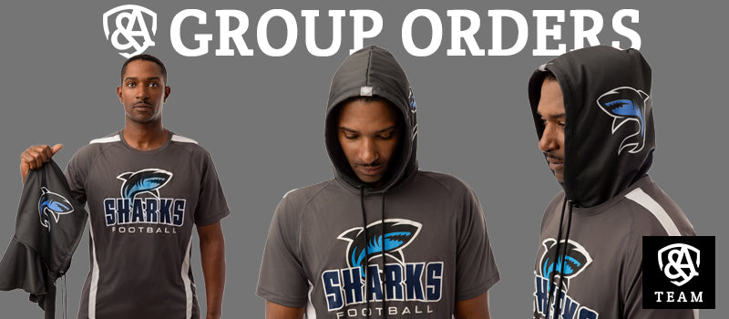 3 different pictures of a man wearing a sports team Andahoodie product