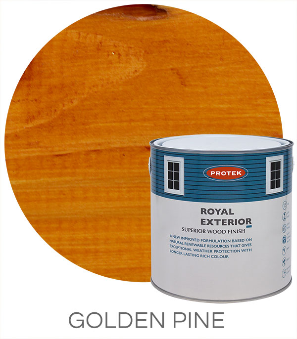 Royal Exterior Wood Finish - Golden Oak - Protek Wood Stain