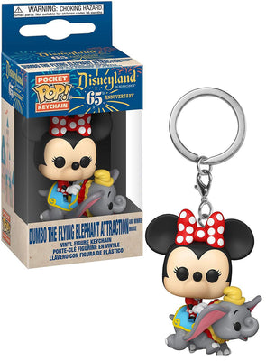 Pocket Pop Disney 65th Dumbo the Flying Attraction and Minnie Mouse Key Chain
