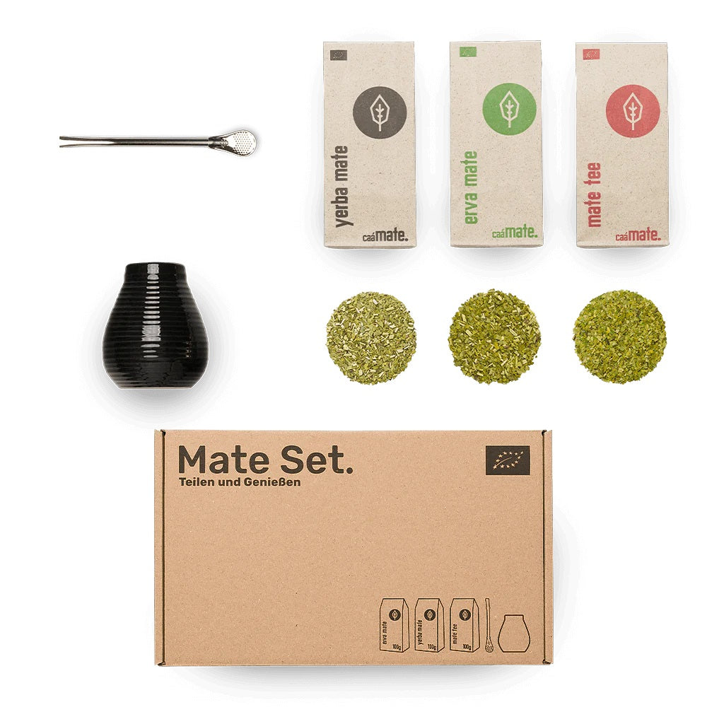 Mate Tee Set mit Edelstahl Becher – Moses Tee Shop
