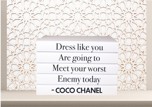 Coco Chanel Quote Decorative Book Set – The Well Appointed House