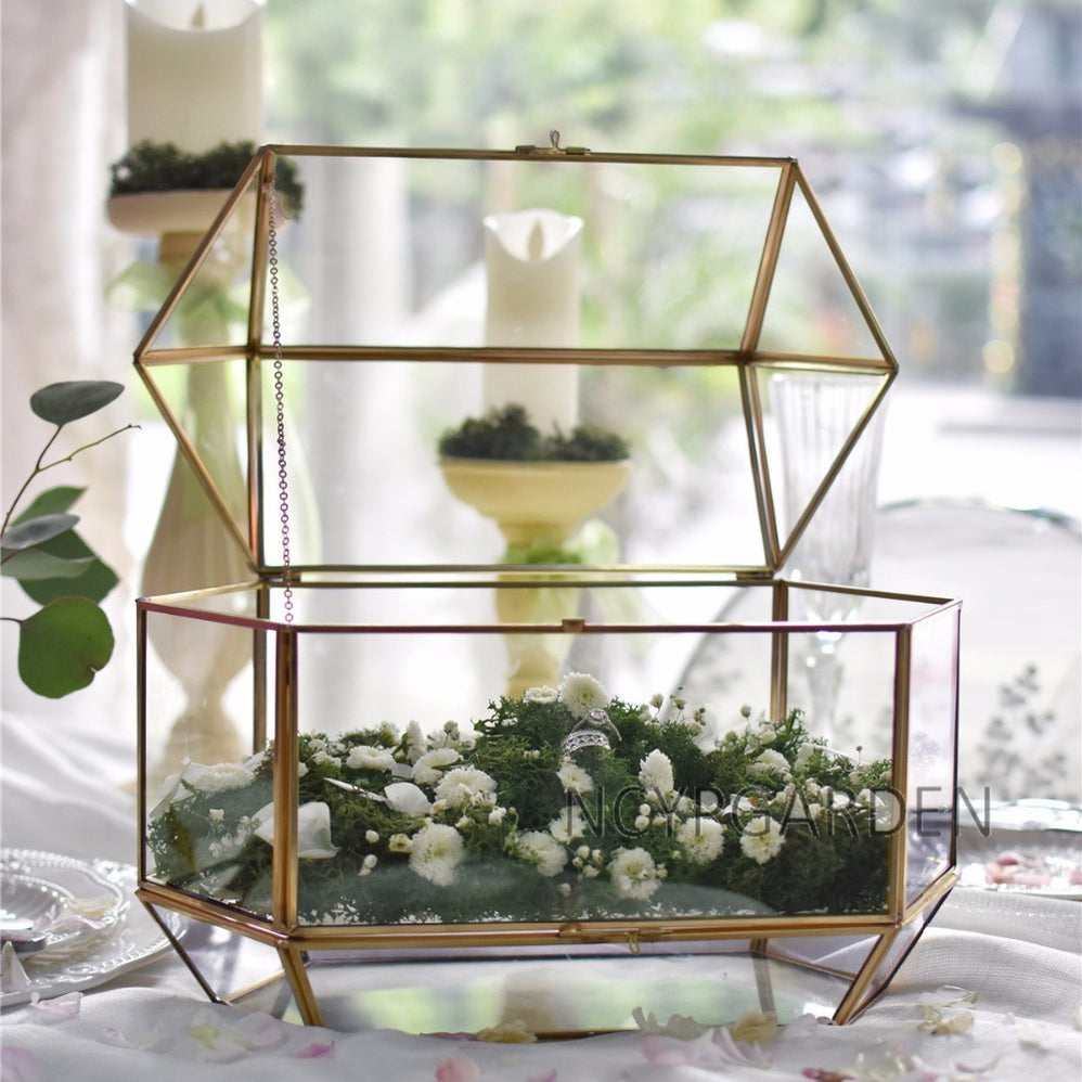 Wedding Glass Card Box Ncypgarden