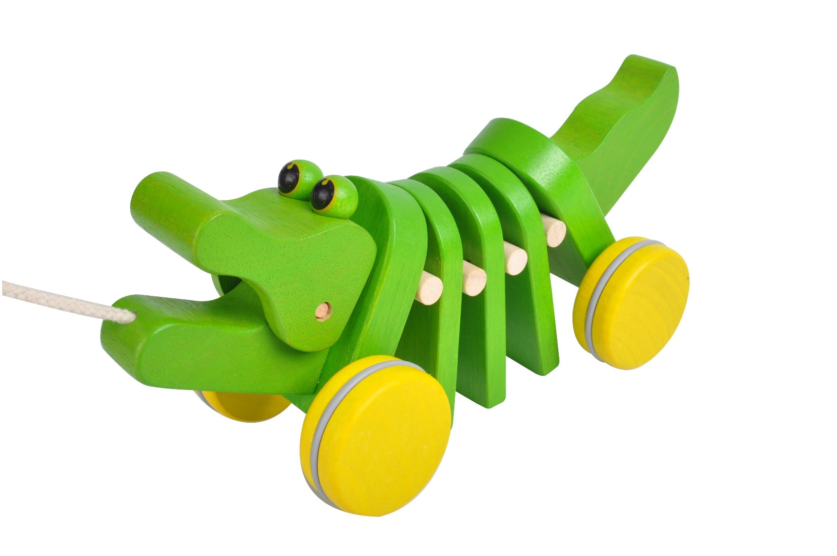 wooden alligator pull toy