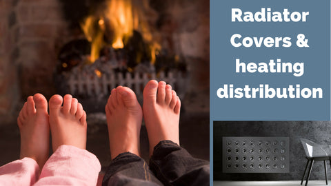 Warming feet in front of cozy warm fireplace