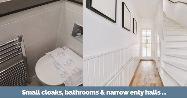 Towel Rails and Radiators in Small cloaks, bathrooms & narrow enty halls