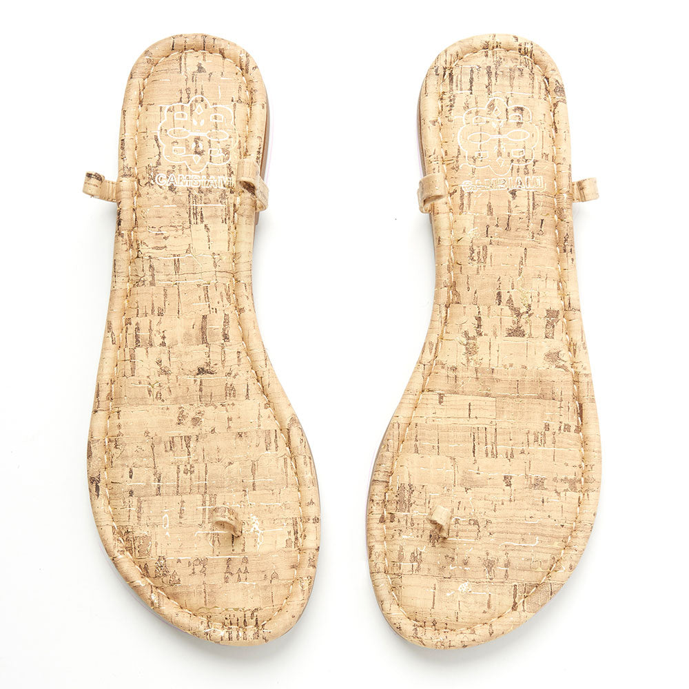 cork base sandals