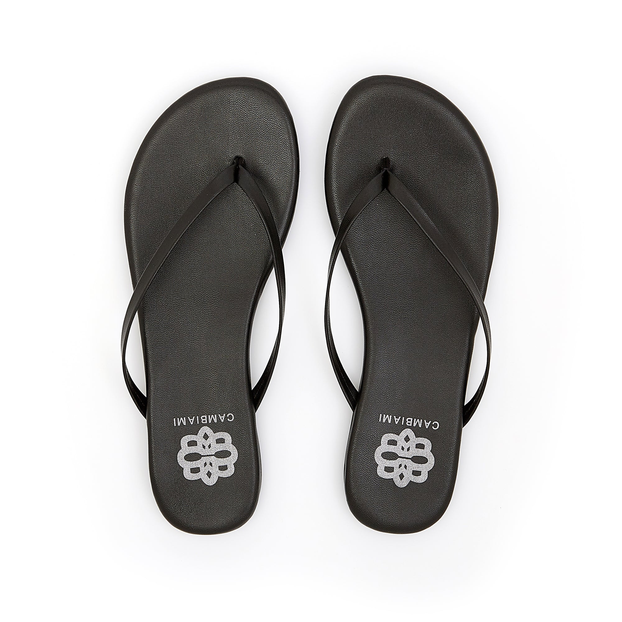 kids black flip flops