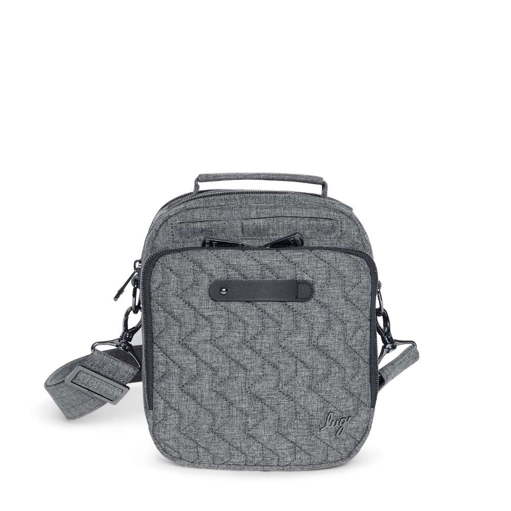 Lug Skeeter Crossbody Bag with Charm Bar - Heather Grey | Blesket Canada