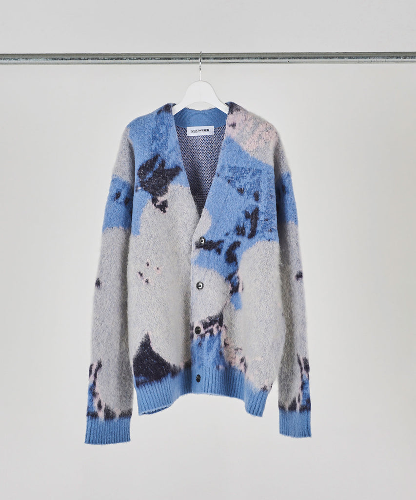 ART MOHAIR SHAGGY KNIT CARDIGAN