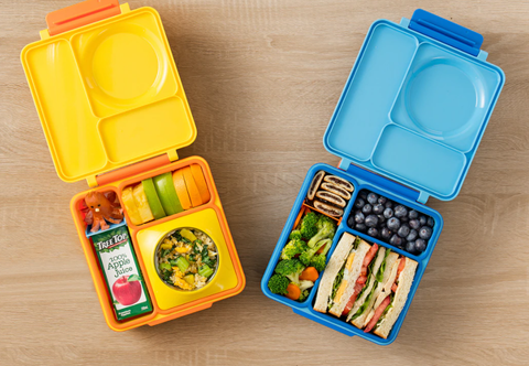 OmieBox Bento Box for Kids - Insulated Lunch One Size, Blue Sky
