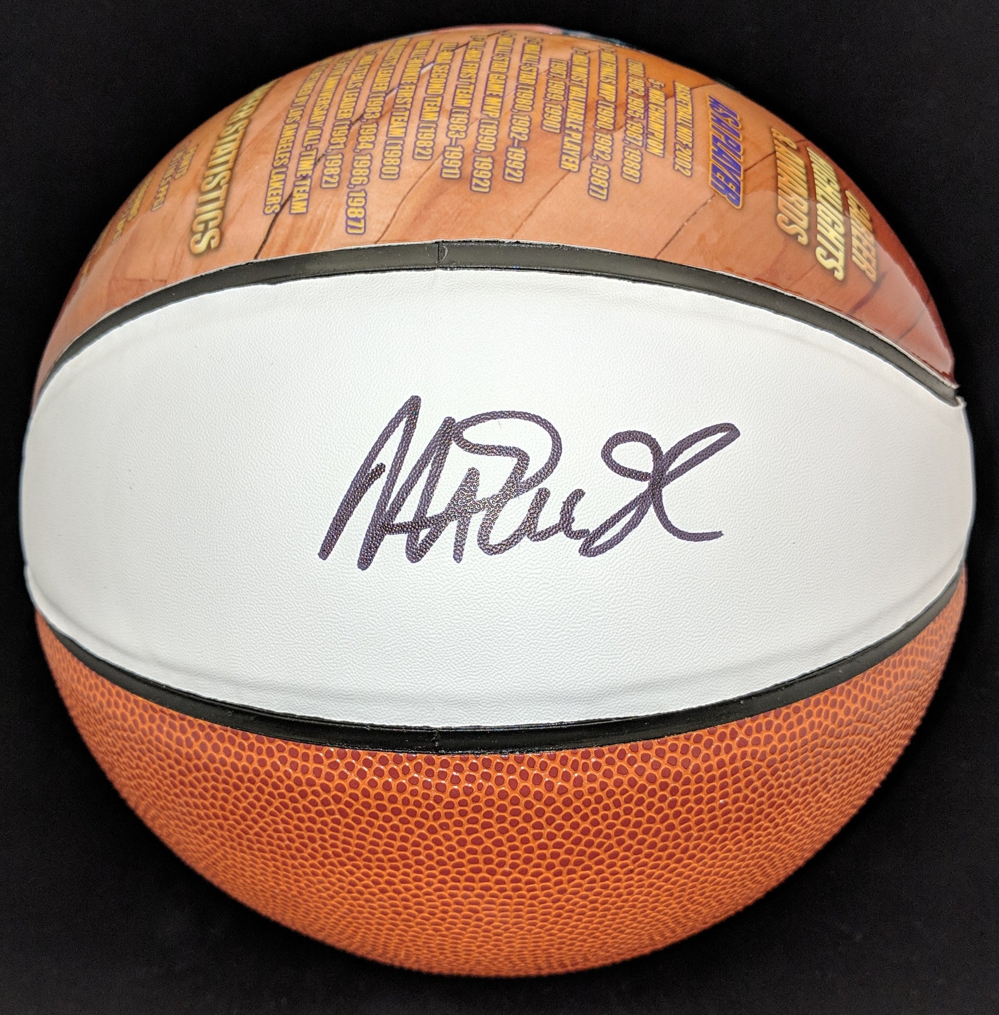 magic johnson autographed basketball