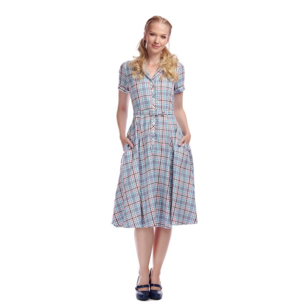 vintage check dress