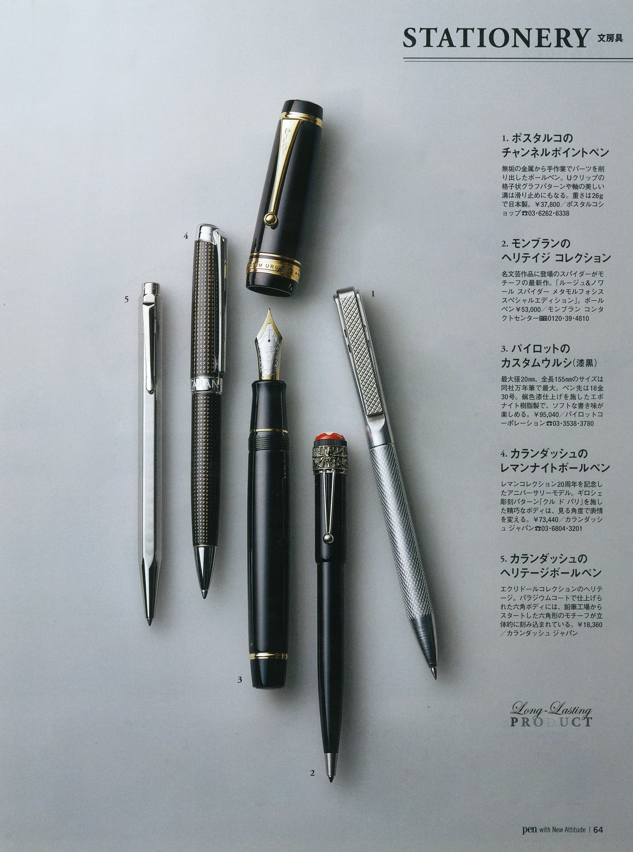 チャンネルポイントペン ギア Channel Point Pen Gear Postalco