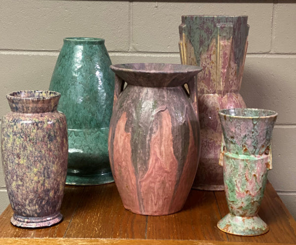 Roseville Carnelian Pottery Collection