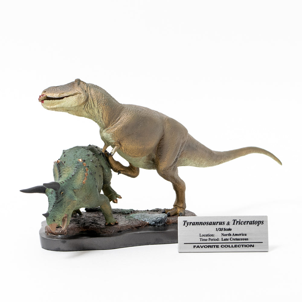 Favorite ティラノサウルス トリケラトプス ストーリーと共に恐竜の息遣いまでも表現
