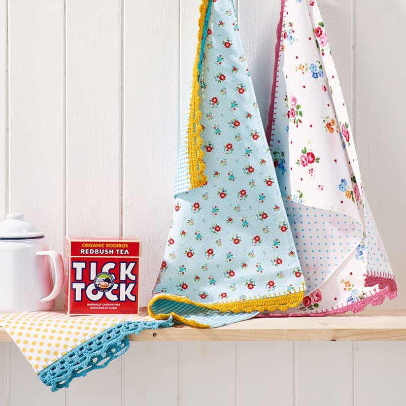 Mollie Makes tea towel - split-left