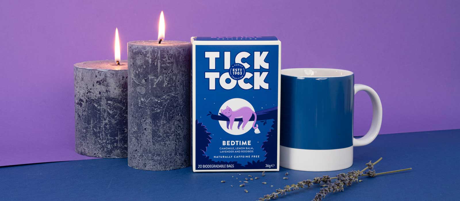 Tick Tock Bedtime rooibos tea - banner