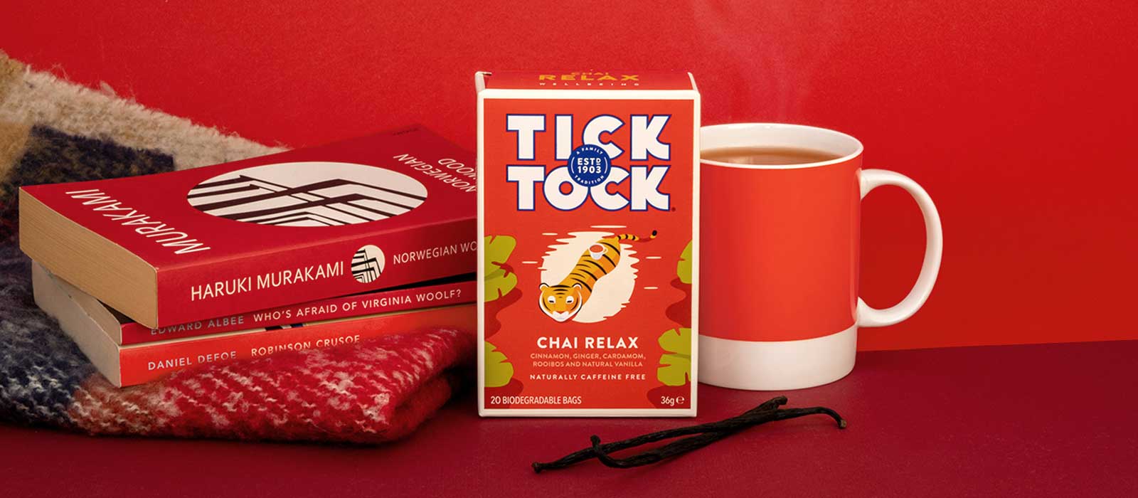 Tick Tock Chai Relax - banner