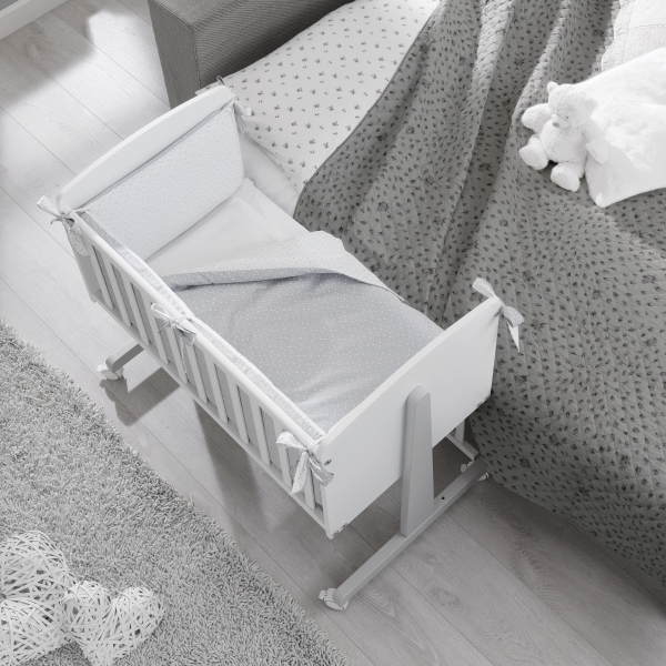 Baby cradle Beech wood baby room bed adaptable