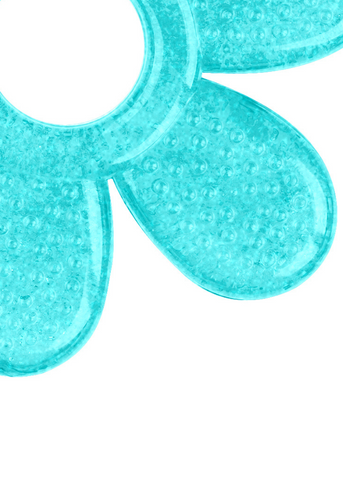 Turquoise Flower Gel Teething Ring 1060 BabyOno