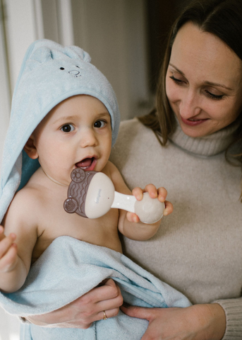 Towel with Capison Bleu from Bamboo 100X100 cm 1553/02 BabyOno