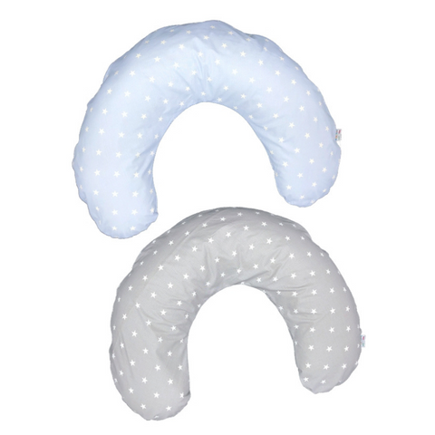 Nursing Pillow Blue with White Stars A046F1 Andy & Helen