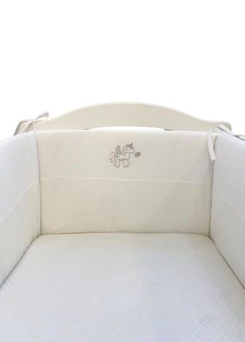 Cot Bumpers, Cream with Unicorn 180X45 cm D23 Andy & Helen