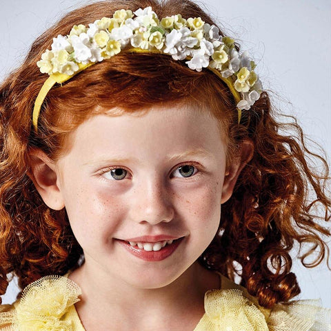 White Flower Tiara Ceremony Headband