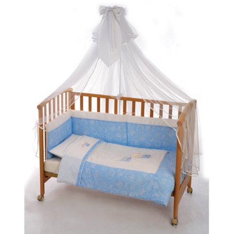 wooden bed with canopy