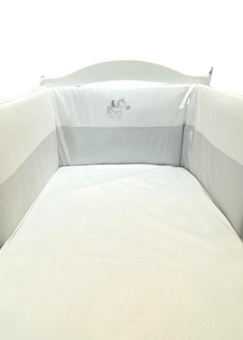 Cot Protectors, Gray with Unicorn 180X45 cm D23 Andy & Helen