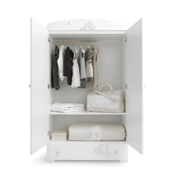 Baby wardrobe Nido Basic White, Erbesi Children's Room Furniture
