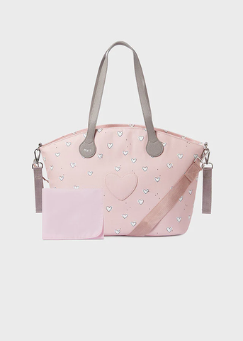Pink Maternity Bag With Hearts Print Mayoral 19279