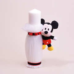 Baby Mickey Mouse Baptism Candle