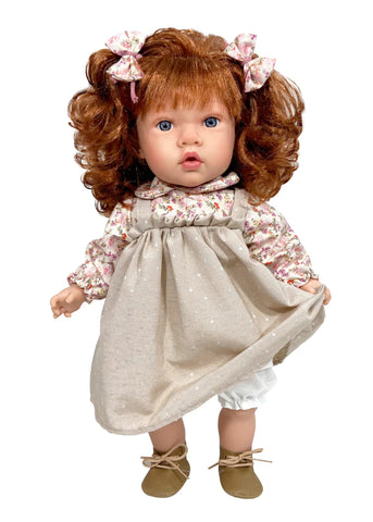 Susette Redhead Doll with Beige Dress,
