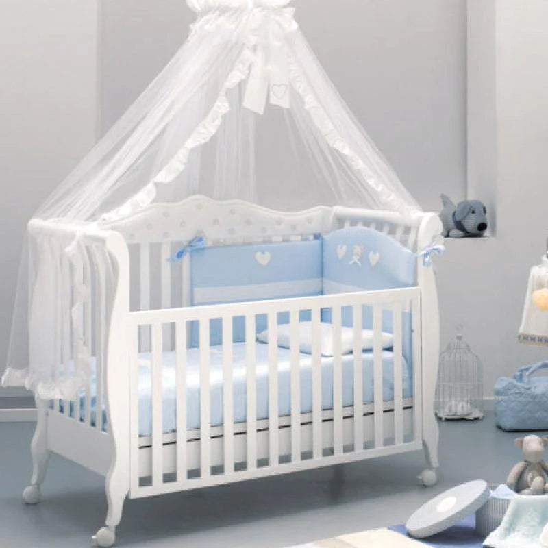 Baby bed Rinascimento Trionfo Classic Chesterfield type Butoni Azzurra
