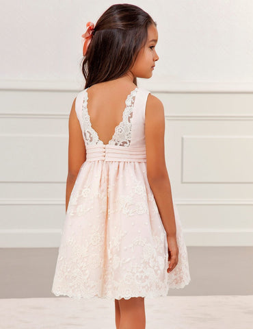 Girls Ceremony Organza Flower Model Dress