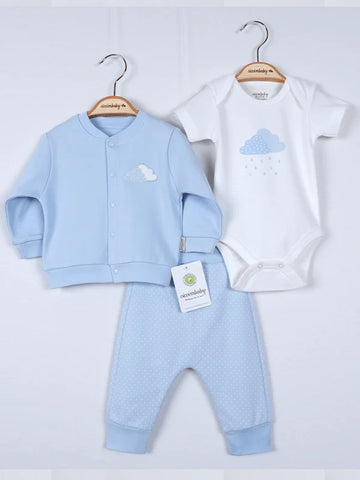 Set of 3 Blue Jacket & Pants